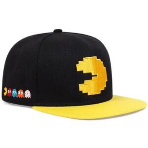 Pac-Man Snapback Cap Video Game 1980’s Retro